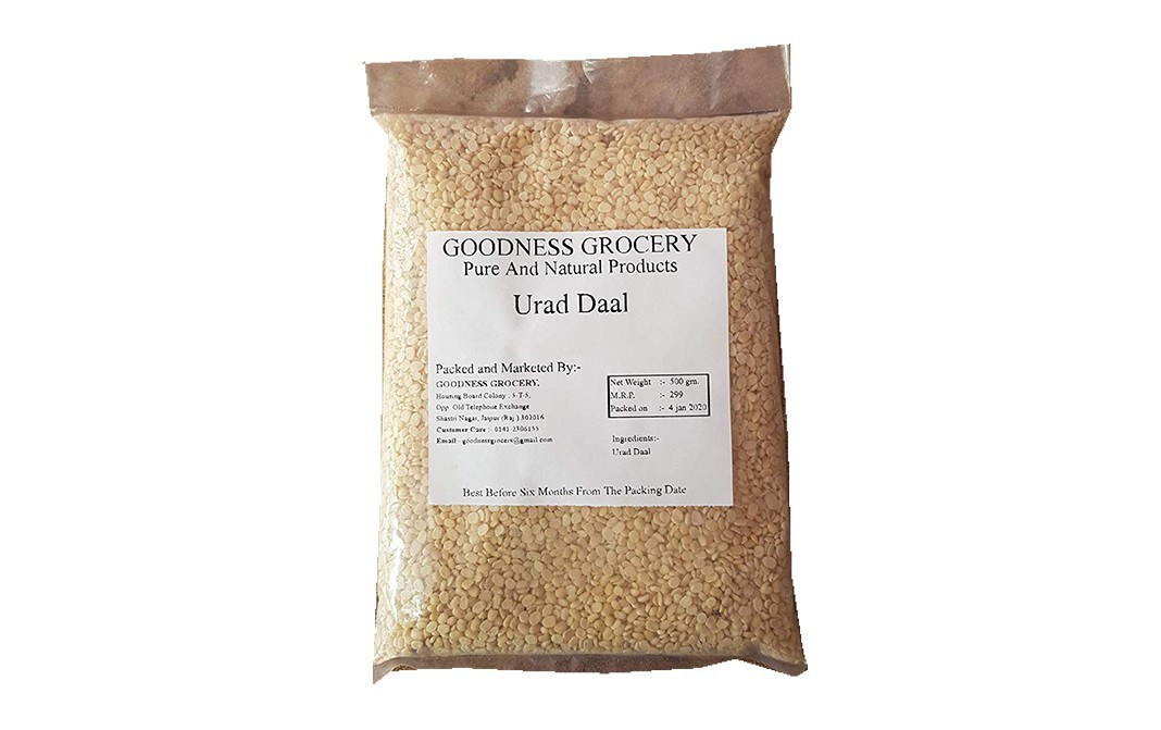 Goodness Grocery Urad Daal    Pack  500 grams